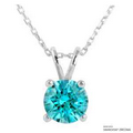 2 Carat Fancy Green Pure Brilliance Pendant Made with Swarovski Zirconia